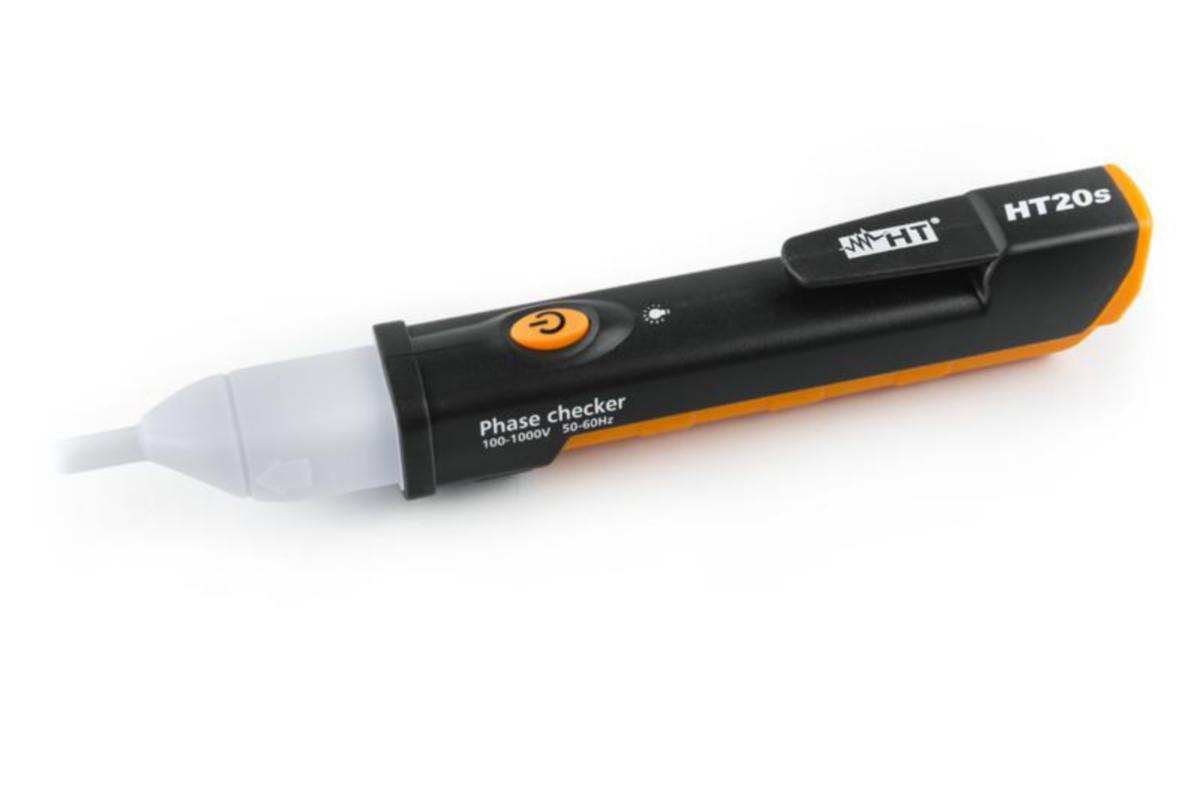 Jännitteenkoetin HT-Italia kynä - SPÄNNINGSPROVARE HT-ITALIA HT20S LED-LAMPA