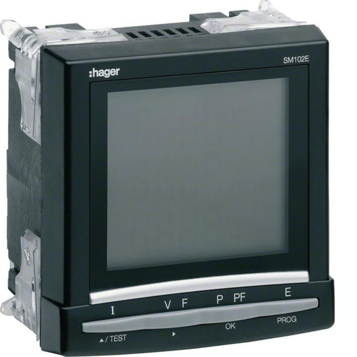 Multimeter, Hager - MULTI-MÄTARE SM102E U/I/P/EF/E/H 96X96