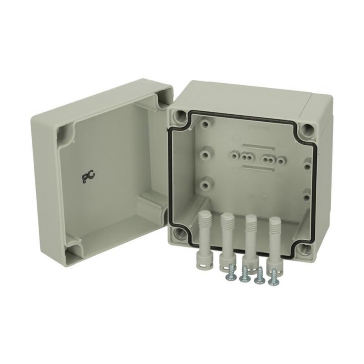 Kapsling MNX PC 100x100 Fibox - INSTALLATIONS KAPSLING PC PC 95/75 HG