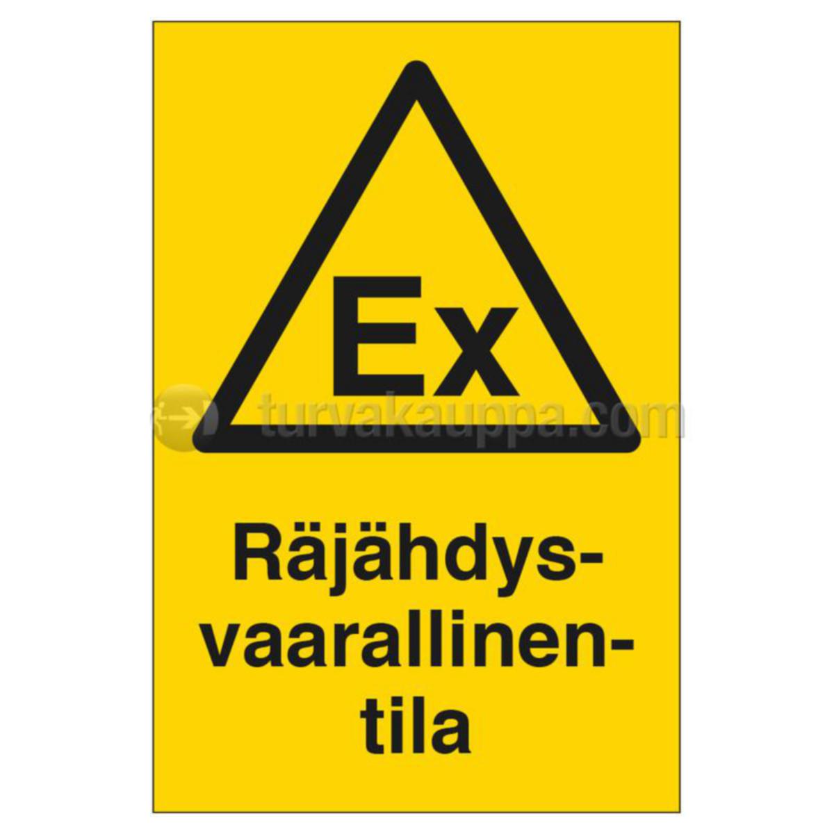 Skylt standard, plast SWM - MARKERINGSSKYLT SWM EX-VAARA 200x300 PLAST