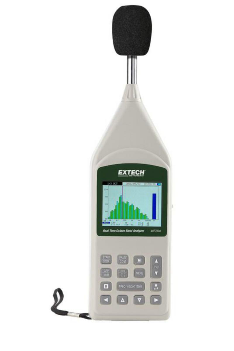 Decibel Datalogger 407790A Extech - DECIBELMÄTARE EXTECH REALTID-ANALYSATOR