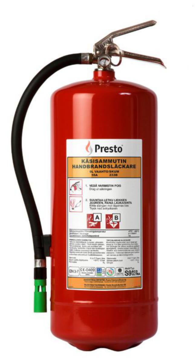 Skumsläckare Presto - BRANDSLÄCKARE PRESTO 9 L S9 ECO ULTRA 55A 233B SKUM
