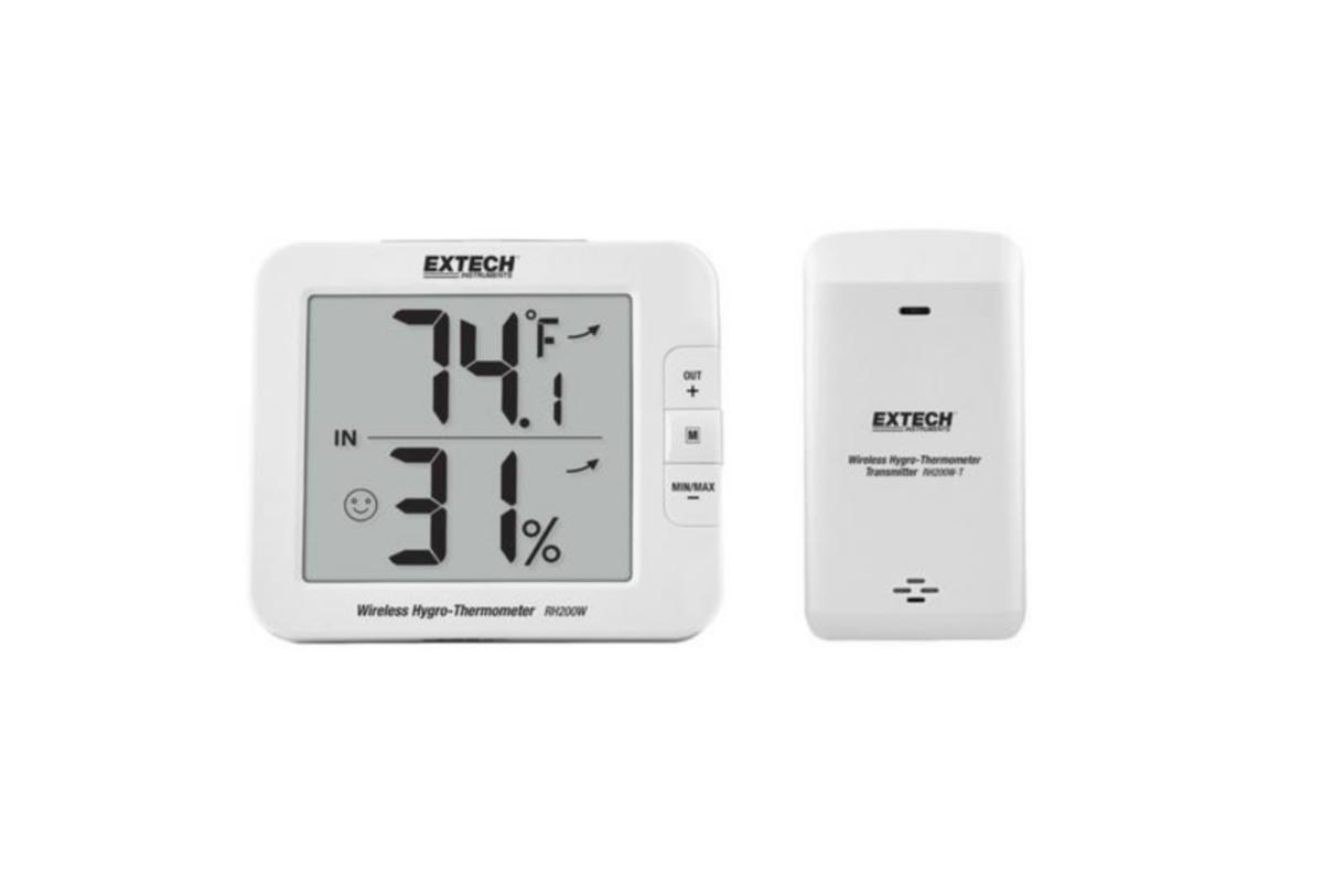 Fukt/Termometer RH200W Extech - HYGROTERMOMETER EXTECH TRÅDLÖS 8-KANAL LCD