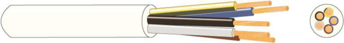 Installationskabel Kajote MSK - FLEX INSTALLATIONSKABEL DRAKA MSK H05VV-F 2x0.75 VIT R100