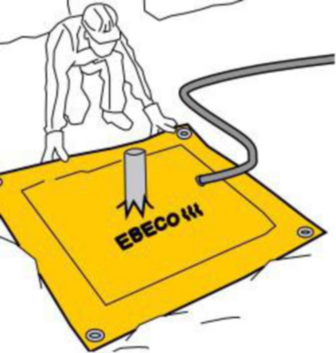 Värmematta, Ebeco - TJÄLTNINGSMATT EBECO 1x1m 330W 1.0m2 GENOMBRUTEN