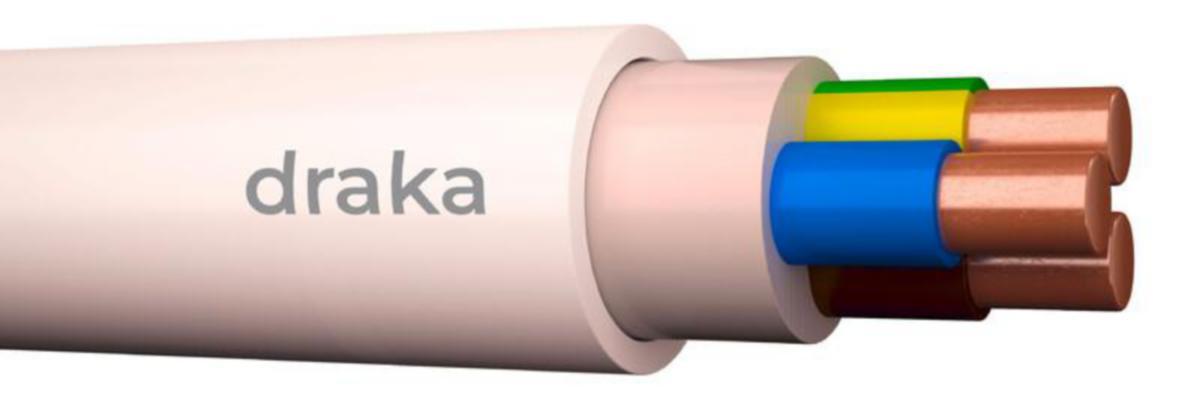 Installationskabel Draka Afumex XMJ-HF Dca - INSTALLATIONSKABEL-HF DRAKA XMJ-HF DCA 3X2.5 S 500V K500