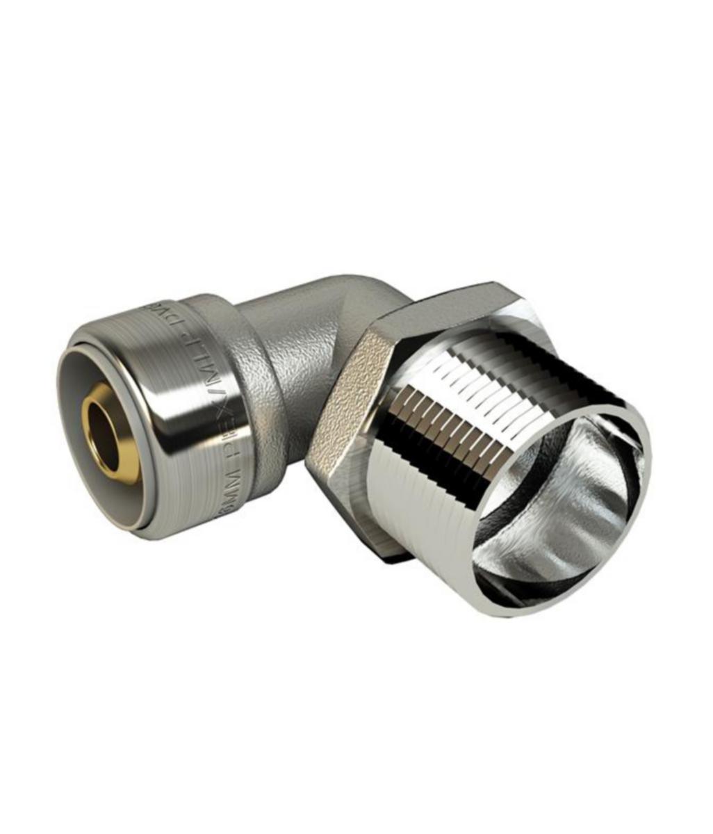 Vinkelkoppling PushFit utv gg krom, LK -