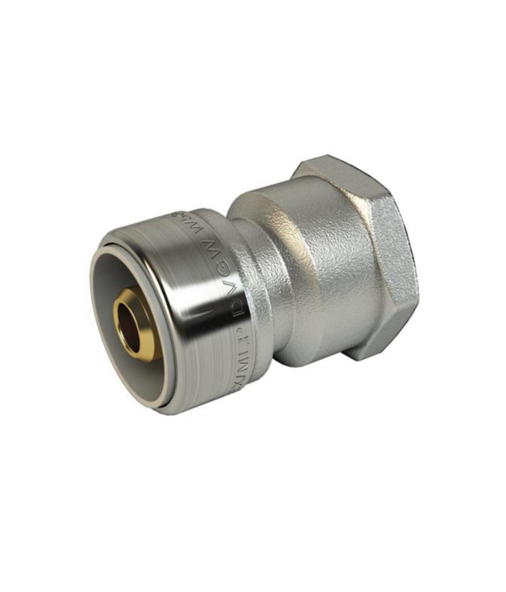 Koppling rak PushFit inv gg krom, LK -