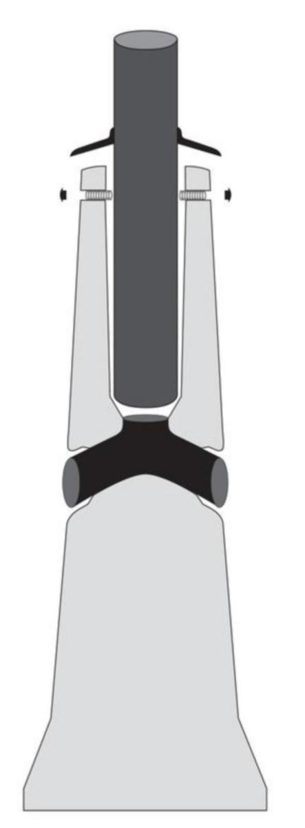 Stolpfundament (fästes med justerbultar) Lujabetoni RBJ-RST - STOLPFUNDAMENT LUJABETONI RBJ-4 RST (100-143MM. 4-8M)