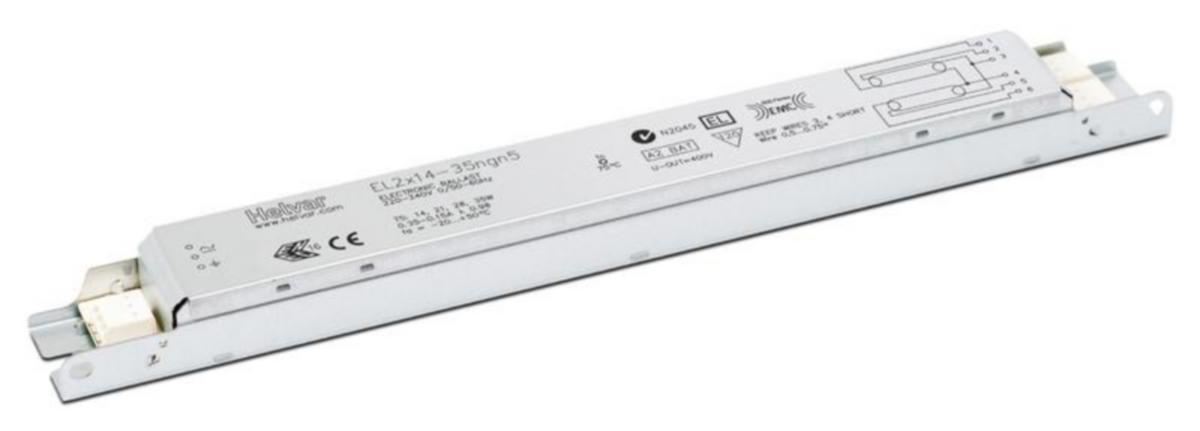 Elektroniskt förkopplingsdon Helvar T5 - ELEKTRONISKT FÖRKOPPLINGSDON EL2X14-35NGN5