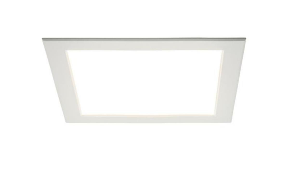 Downlight Airam Flat II LED - DOWNLIGHT FLAT SQ 120 IP44 9W/830 DIM PCO WH