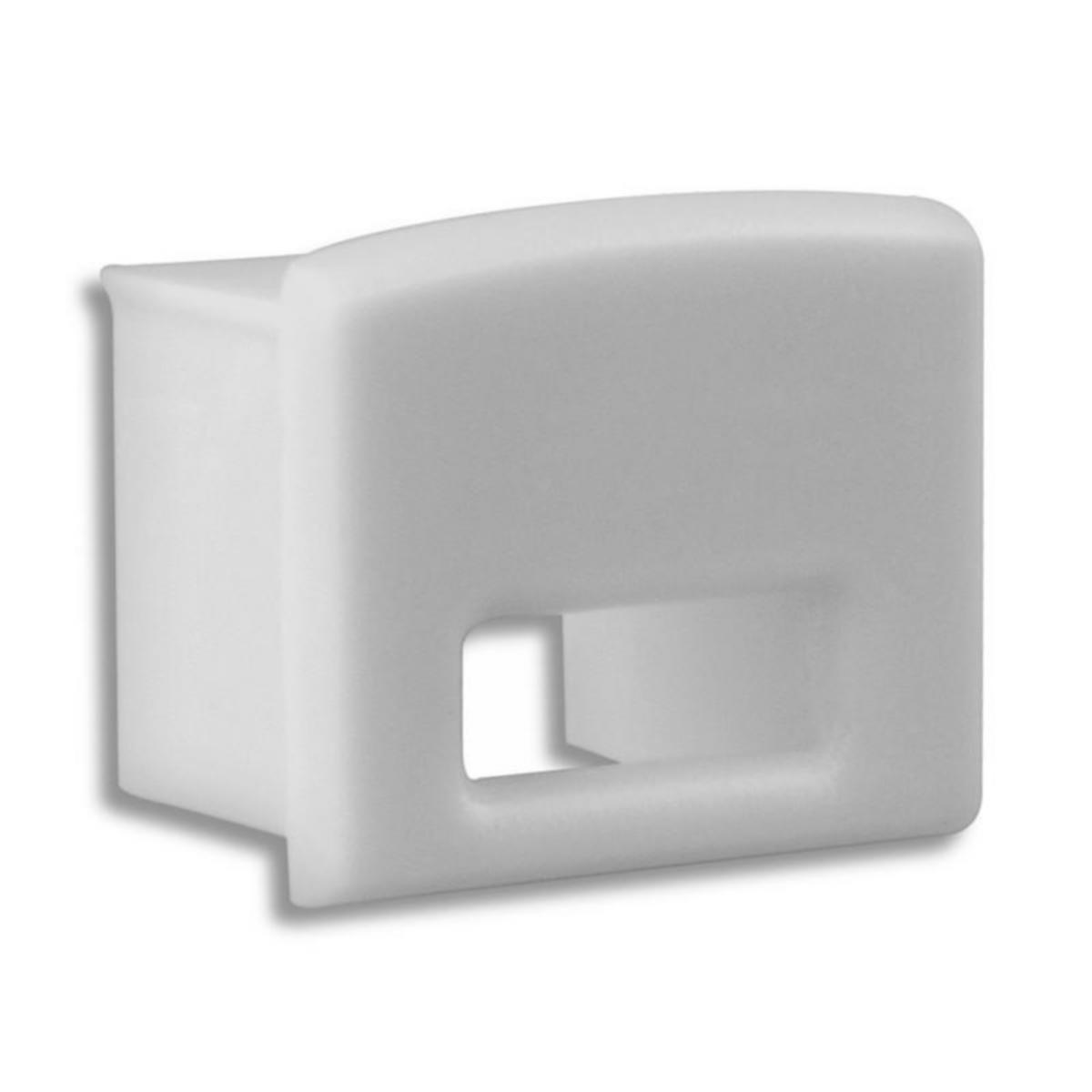 LED-aluminiumprofil PL5, Galaxy profiles - ÄNDSTYCKE GALAXY E11 PL5 PROFIL KABELÖPP GRÄ