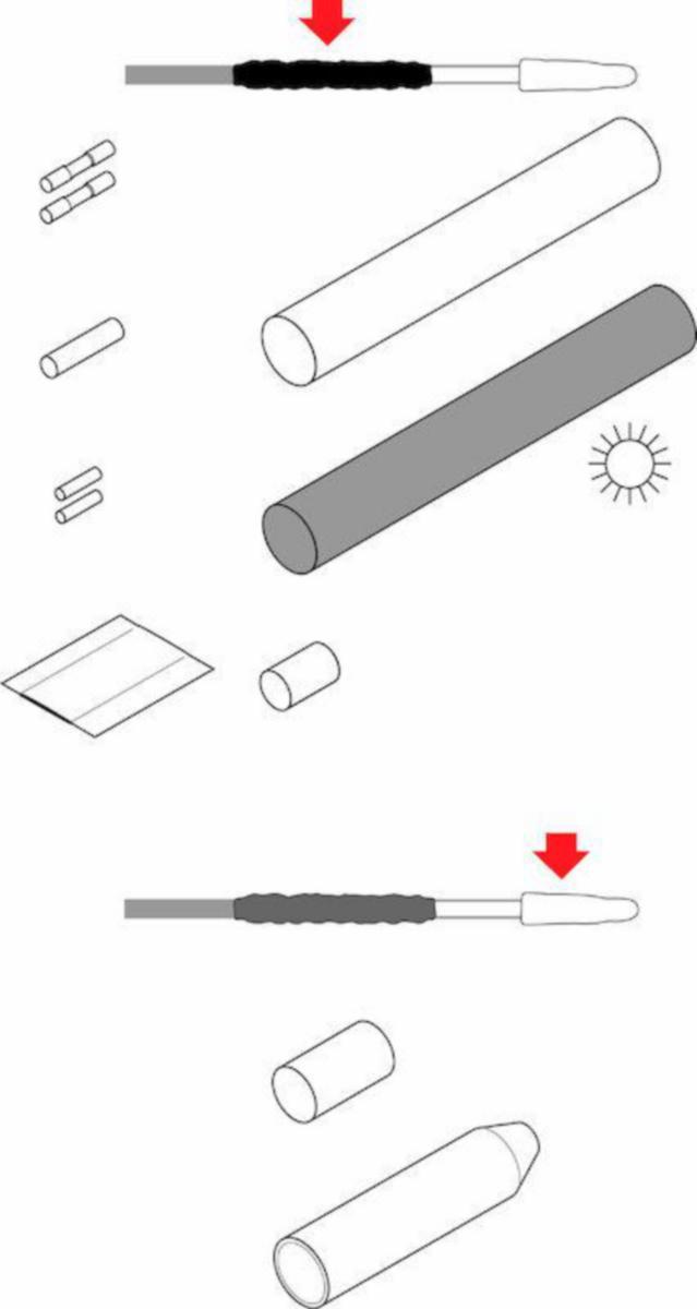 Skarv/Avslutningssats JLP, Raychem - SKARV/AVSLUTNINGSSATS RAYCHEM JLP ETL-10 OCH T2RED