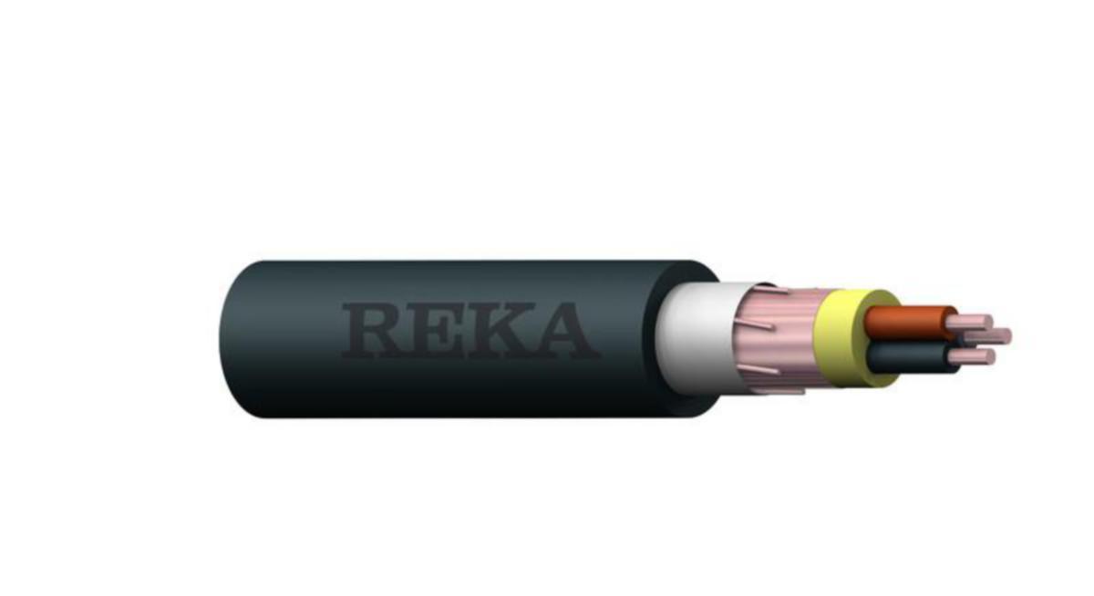 Kopparkraftkabel HF Reka EMCMK Dca - KOPPARJORDKABEL-EMC REKA EMCMK-HF 3X1.5/1.5 DCA K500
