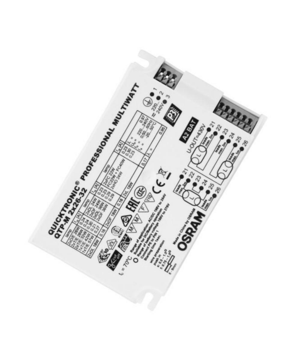 Elektroniskt förkopplingsdon Osram QTP-M - OSRAM DRIFTDON QTP-M 2X26-32/220-240 S