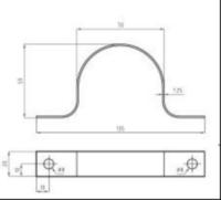 Kabelskyddsränns fäste