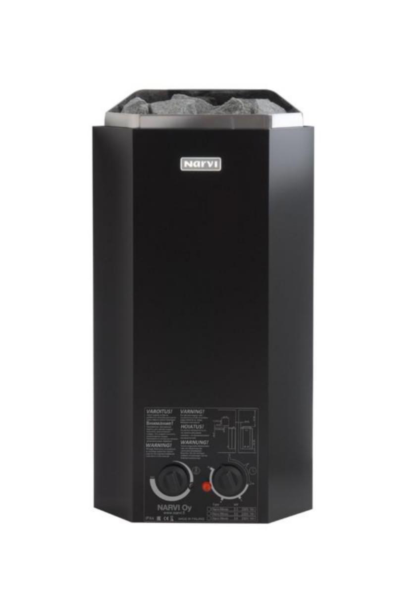 Bastuaggregat väggmodell Narvi Minex - BASTUUGN NARVI NARVI MINEX 3.0 KW SVART