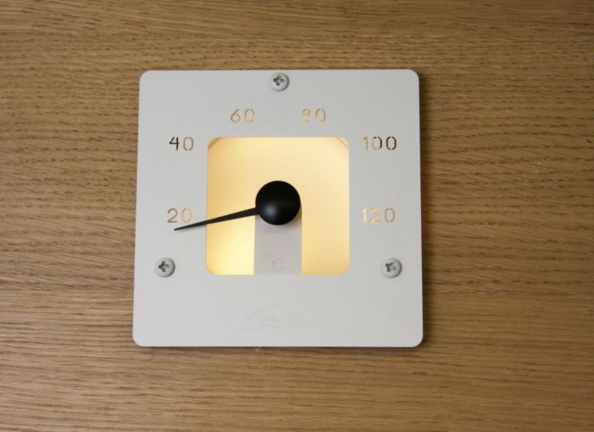 Bastutermometer Cariitti - LJUSTEKNISKA TILLBEHÖR BASTU -TERMOMETER SQ VIT