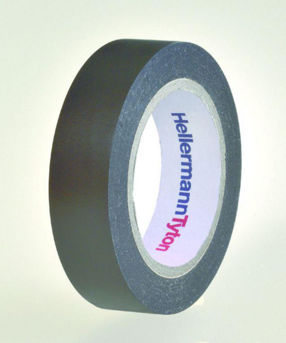 Eltejp vinyl HellermannTyton HelaTape Flex 15 15 mm - ELTEJP VINYL HELLERMANN HTAPE-FLEX15-15mm x10m SVART